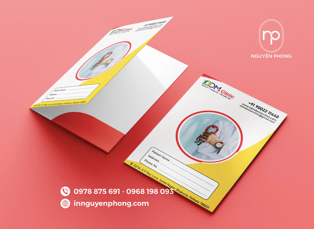 Mẫu kẹp file 1 mặt